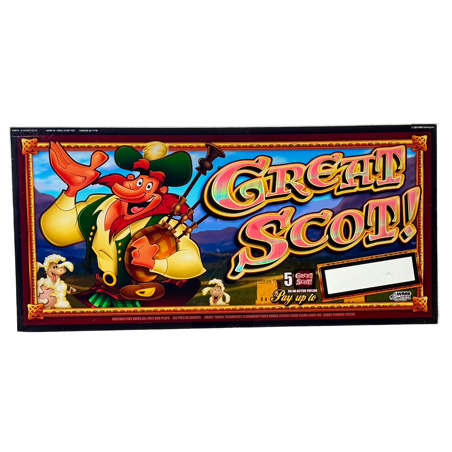 Great Scot! Slot Glass