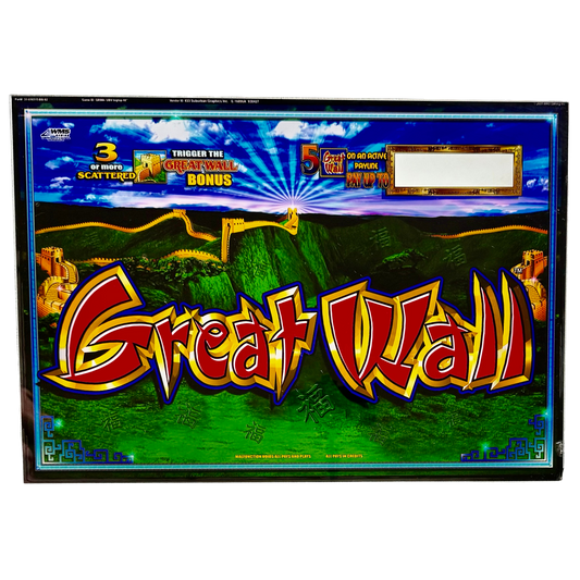 Great Wall Jumbo Slot Glass
