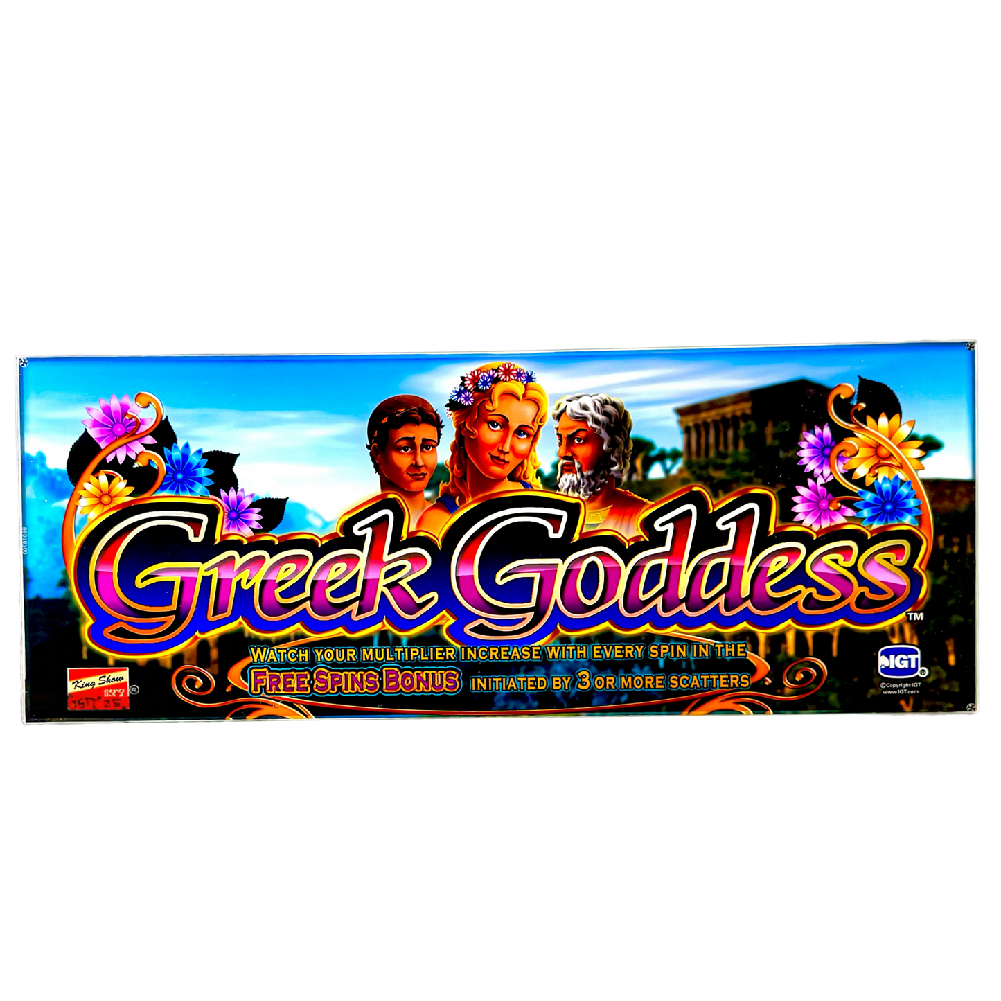 Greek Goddess Slot Glass