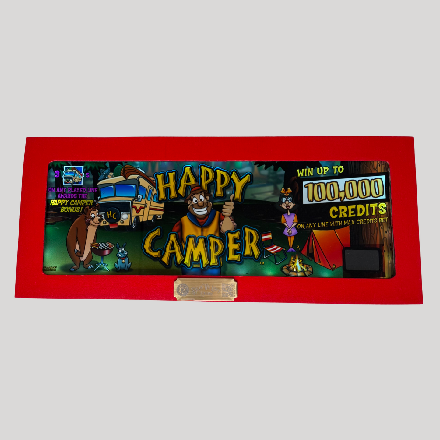 Happy Camper Slot Glass