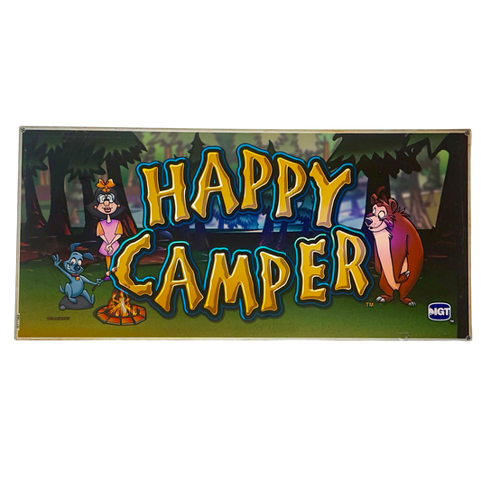 Happy Camper Slot Glass