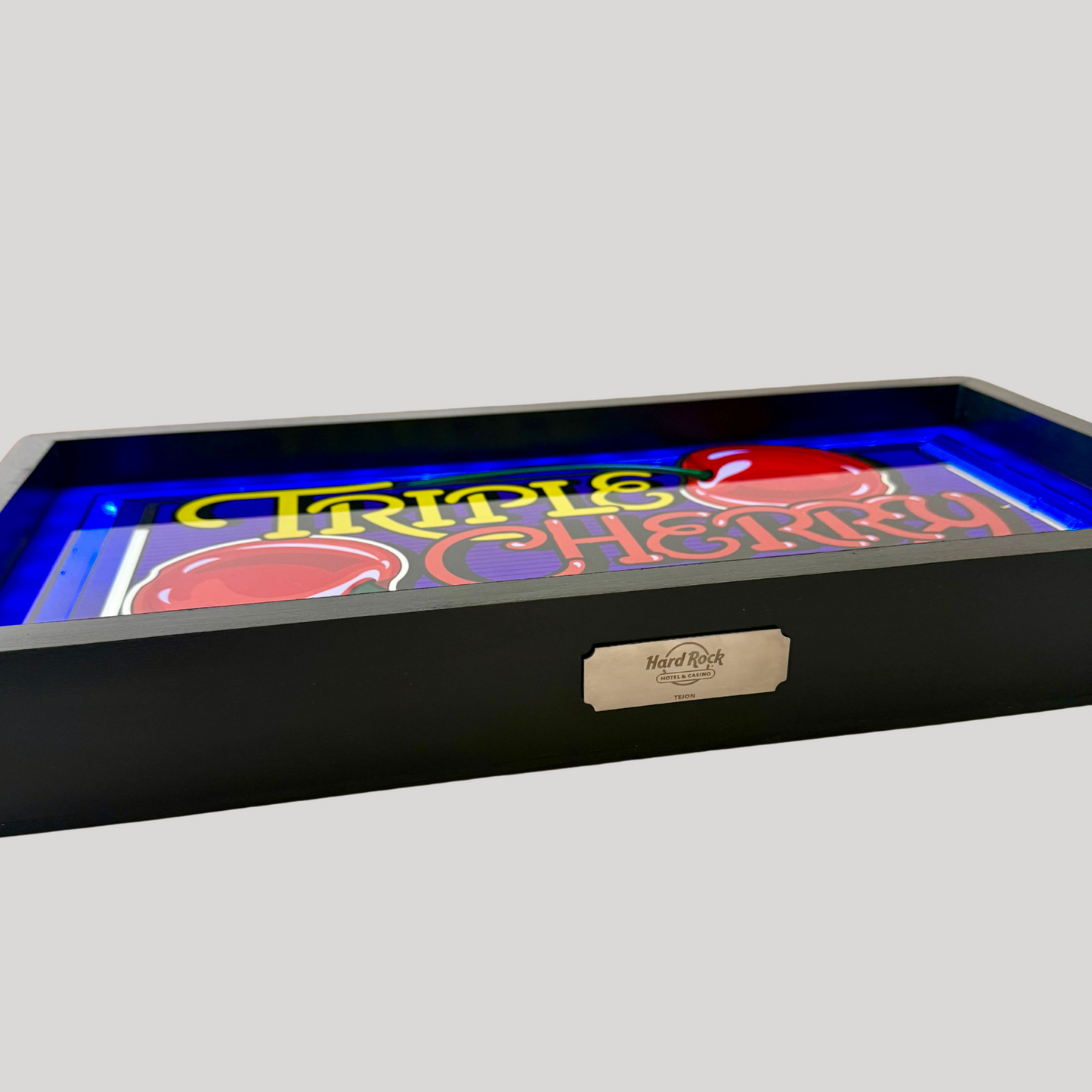 Triple Cherry Slot Glass