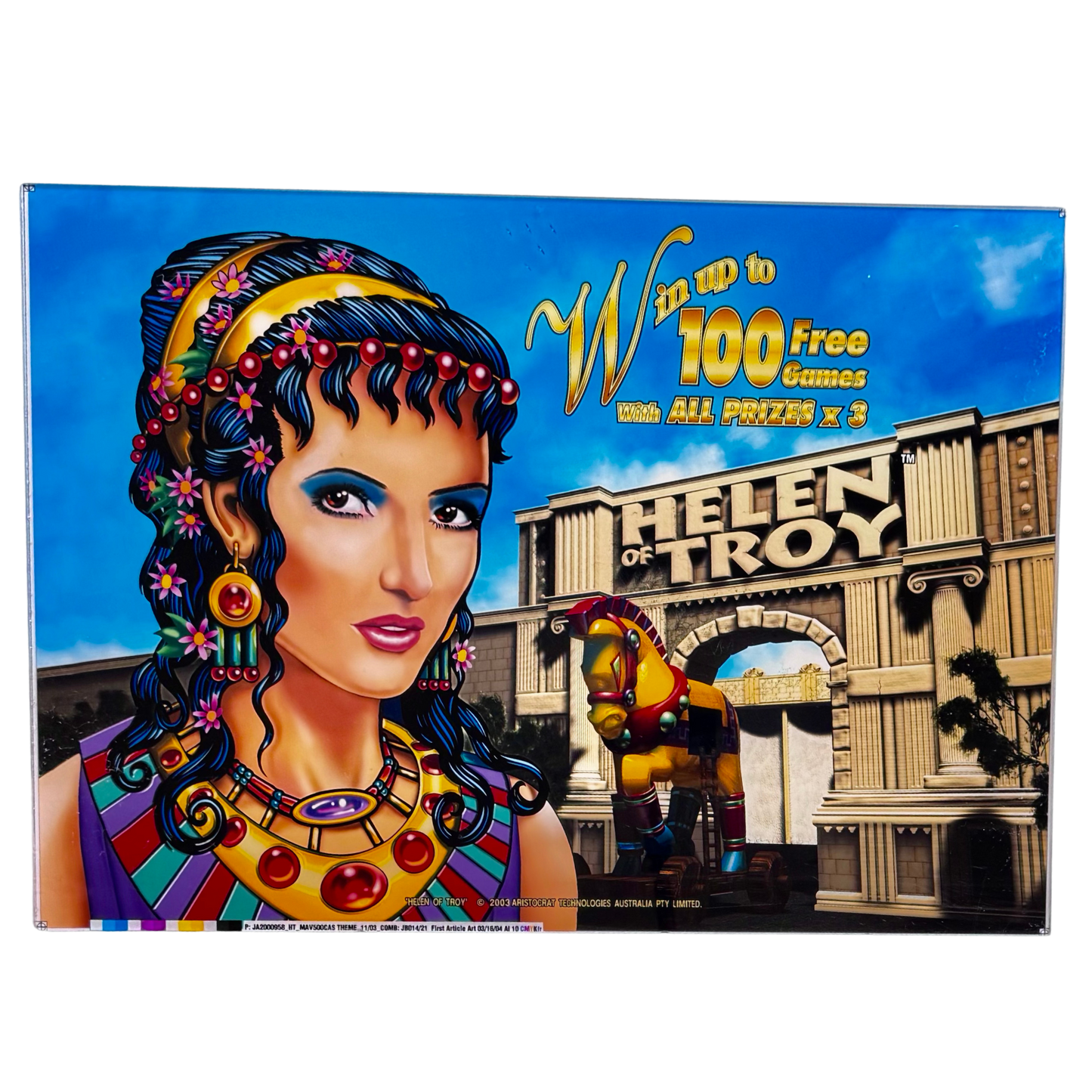 Helen Of Troy Slot Retro Acrylic