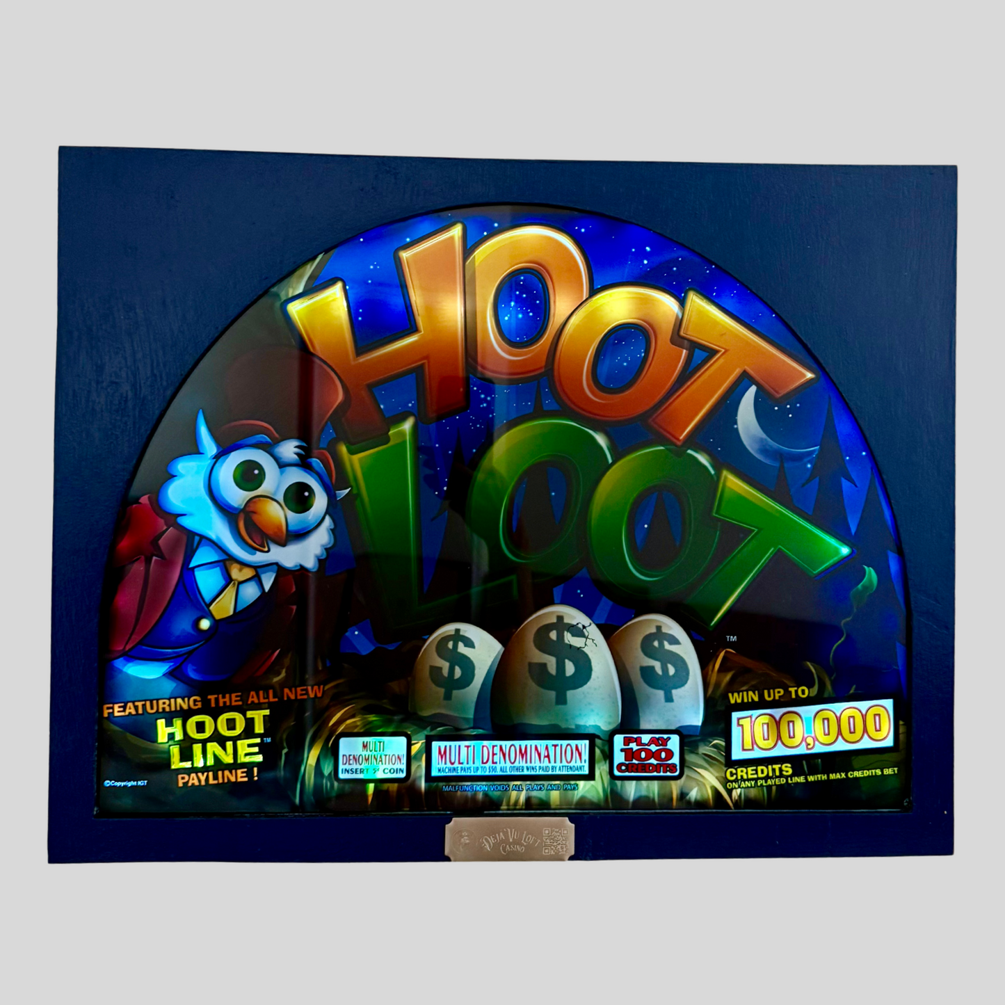 Hoot Loot Jumbo Slot Glass