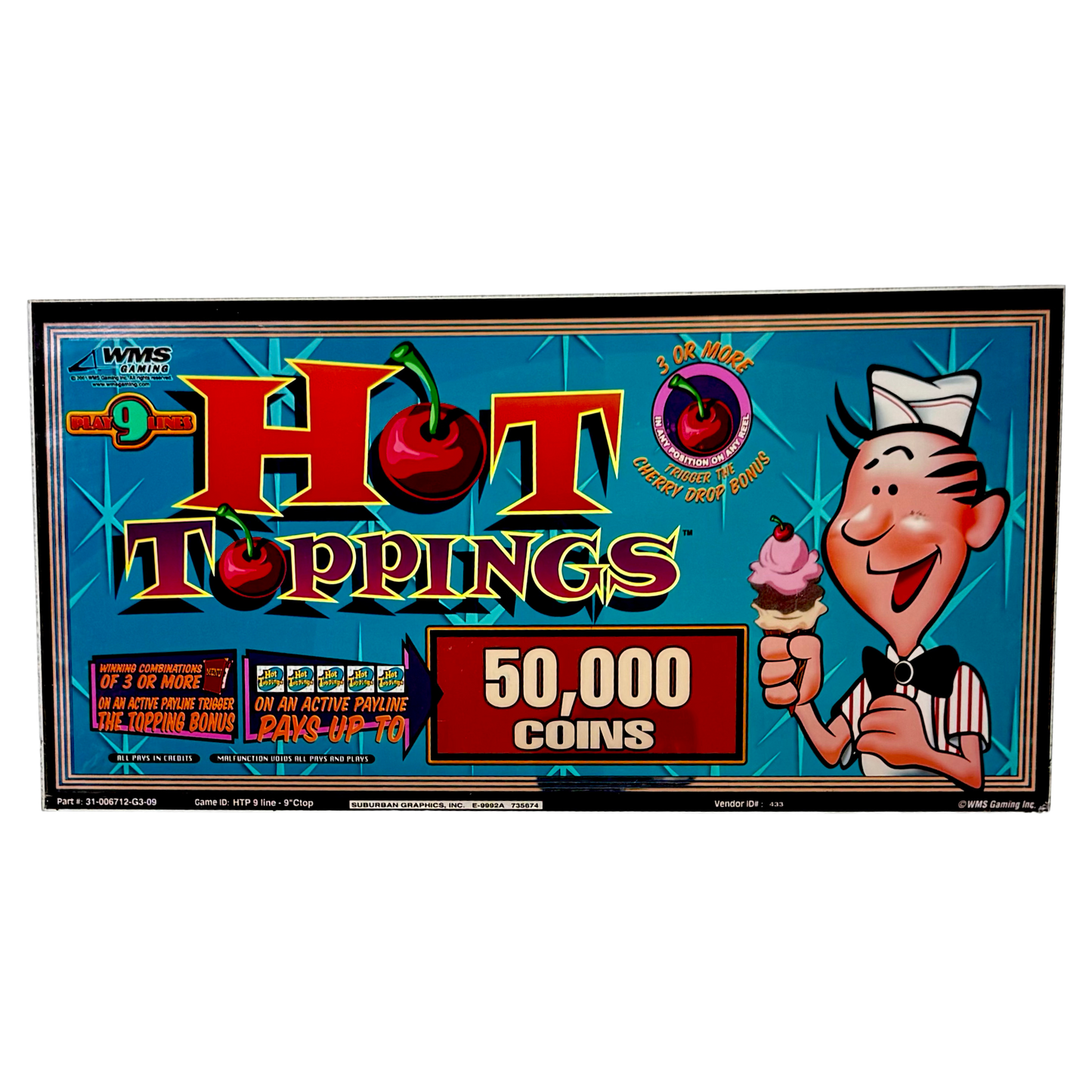 Hot Toppings Slot Glass