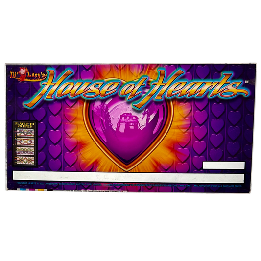 House Of Hearts Slot Retro Acrylic