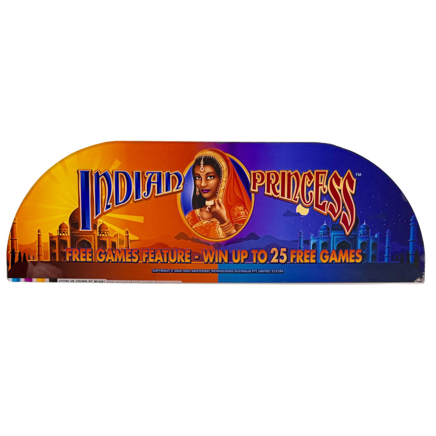 Indian Princess Slot Retro Acrylic
