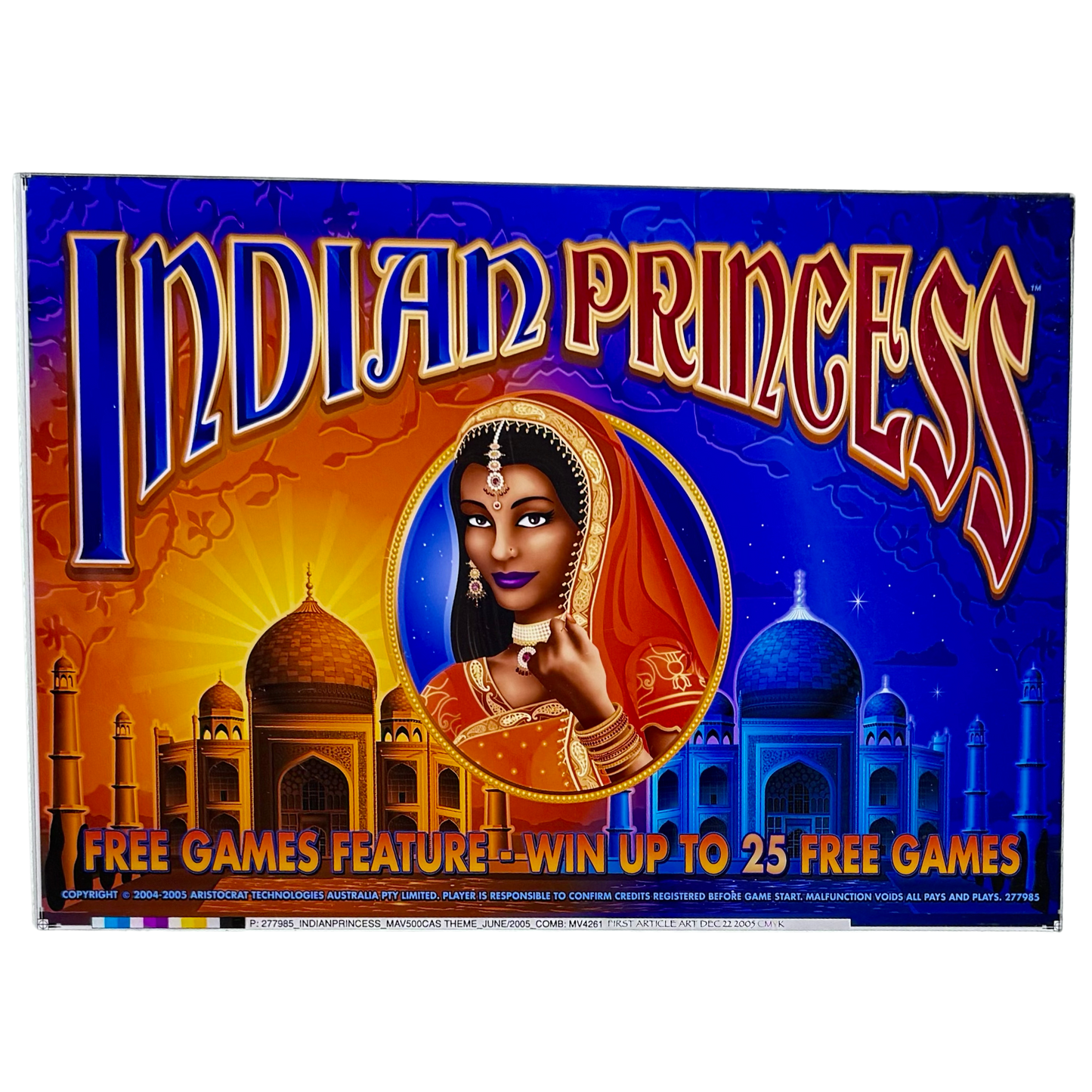 Indian Princess Slot Retro Acrylic