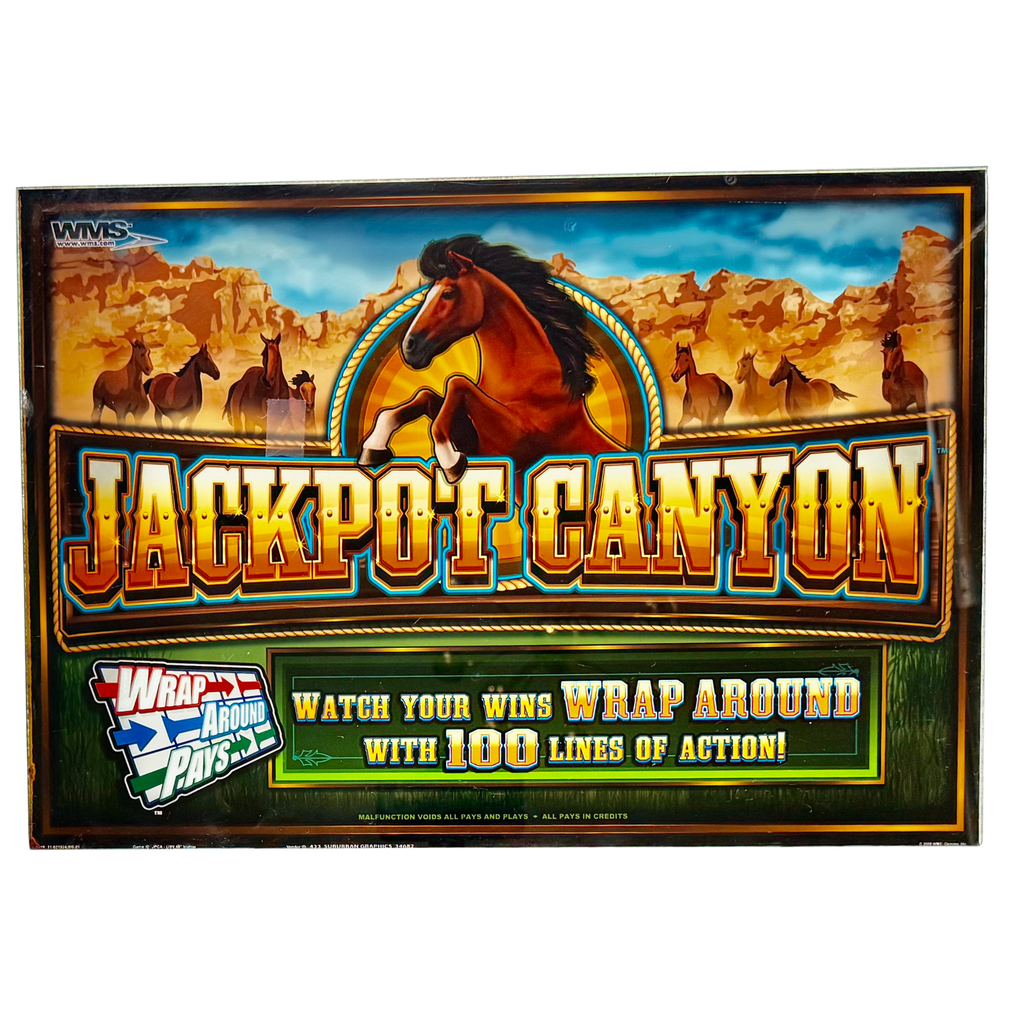 Jackpot Canyon Jumbo Slot Glass