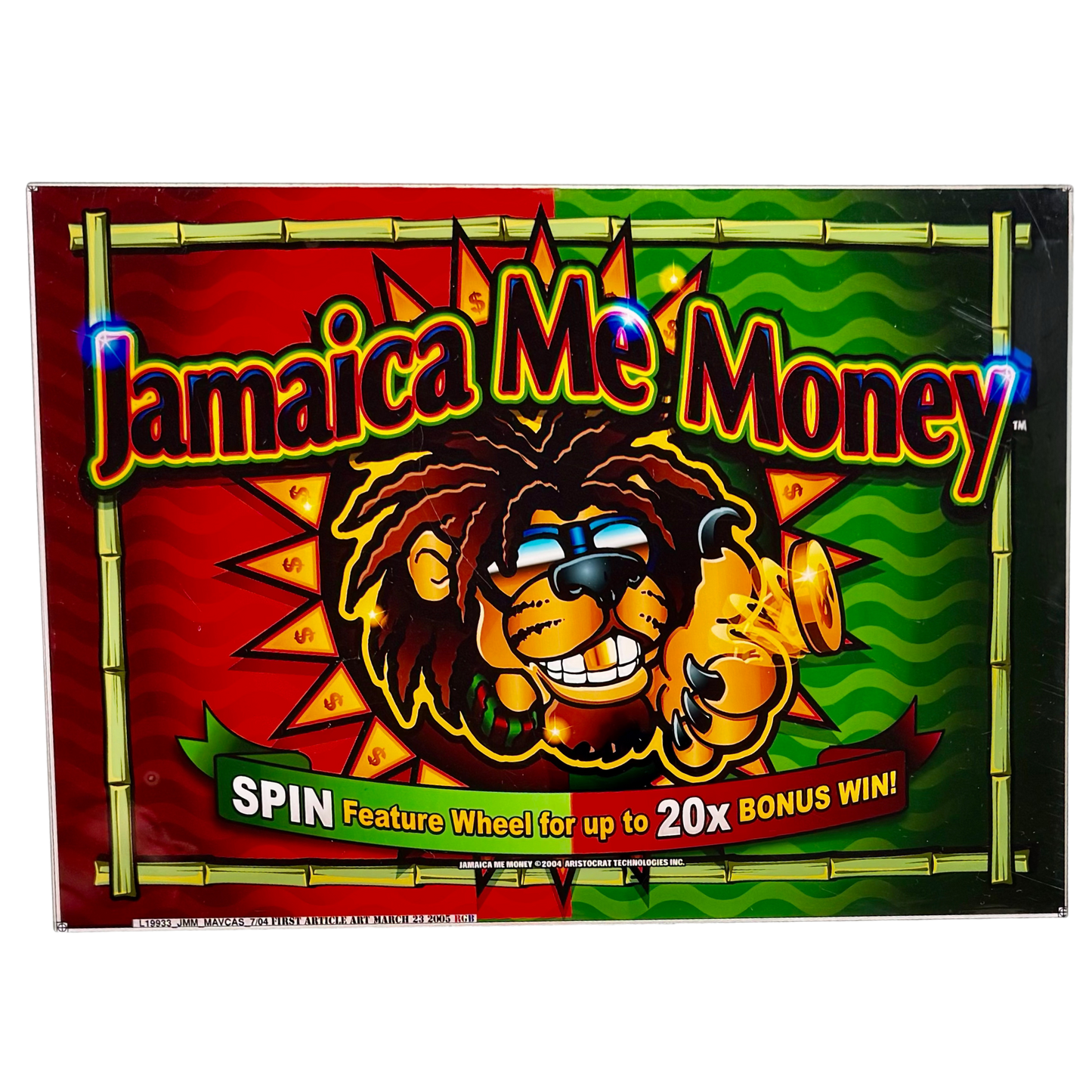 Jamaica Me Money Slot Retro Acrylic