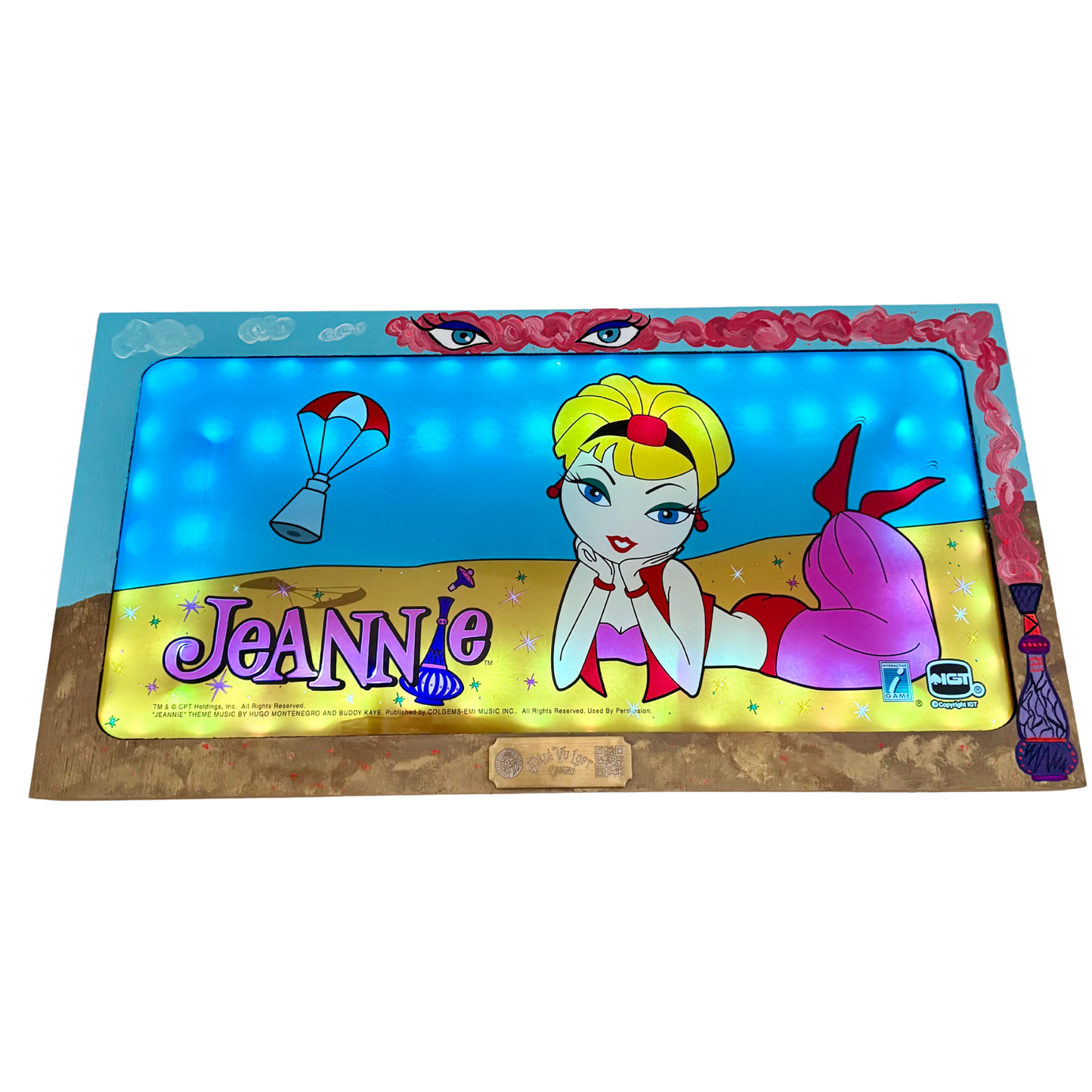 I Dream Of Jeannie Slot Glass