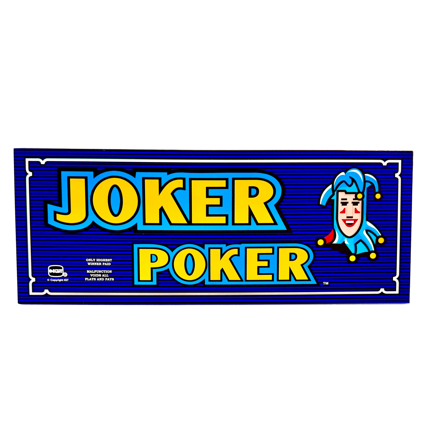 Joker Poker Slot Glass
