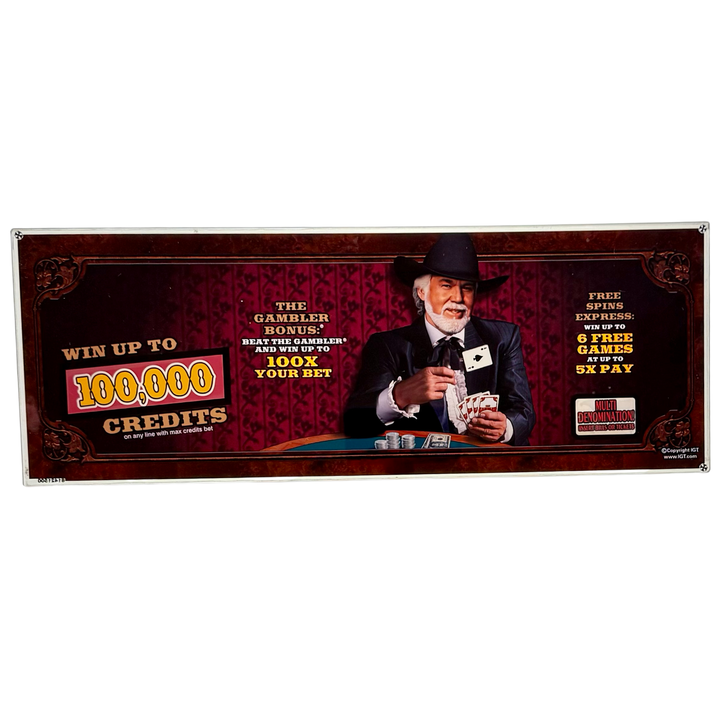 Kenny Rogers Slot Glass