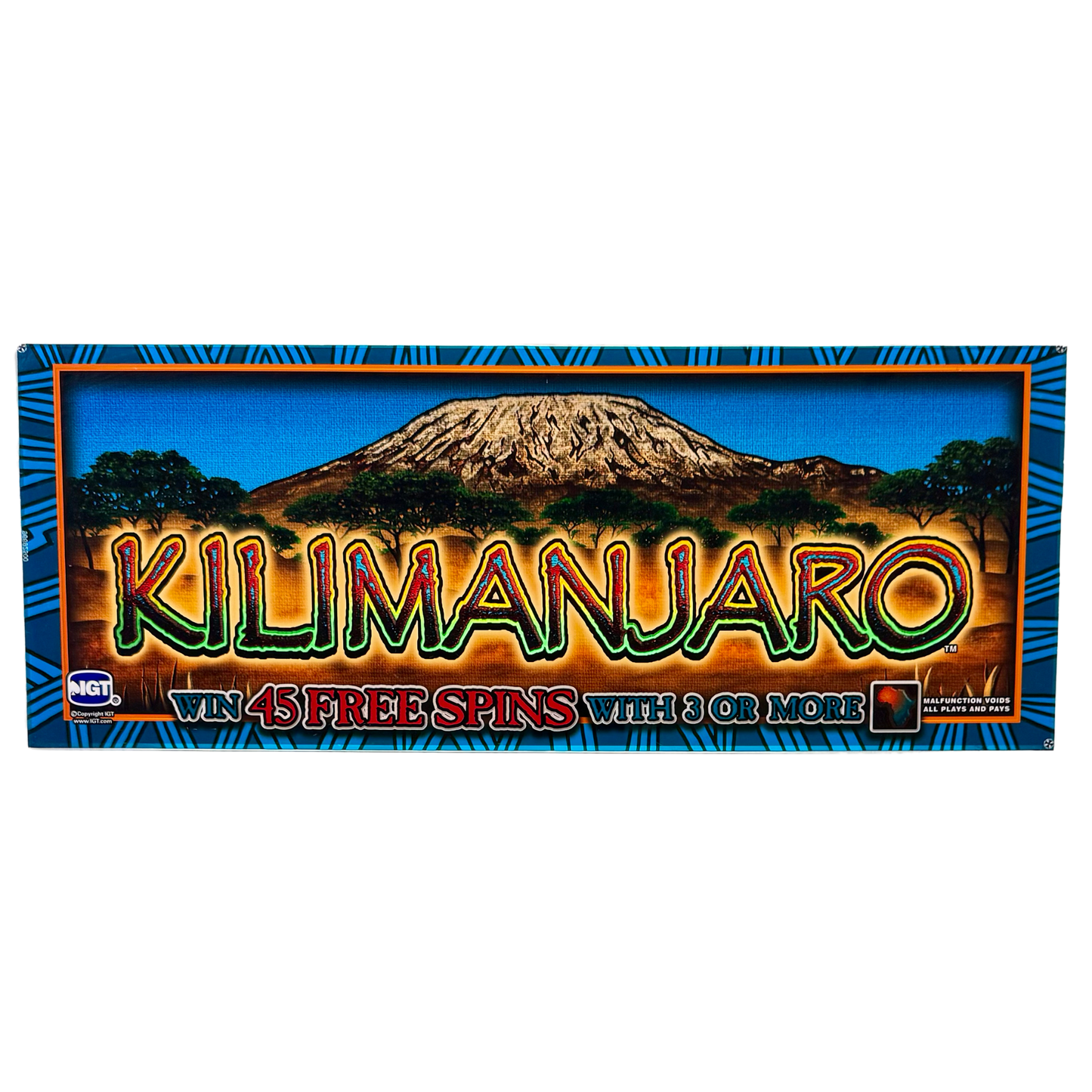 Kilimanjaro Slot Glass