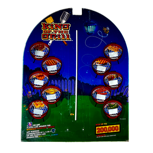 King Of The Grill Slot Glass
