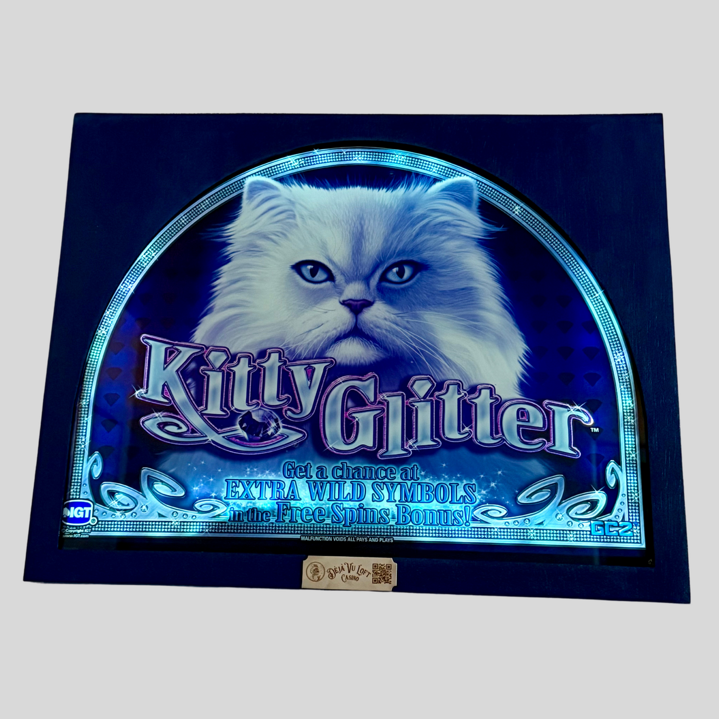 Kitty Glitter Jumbo Slot Glass