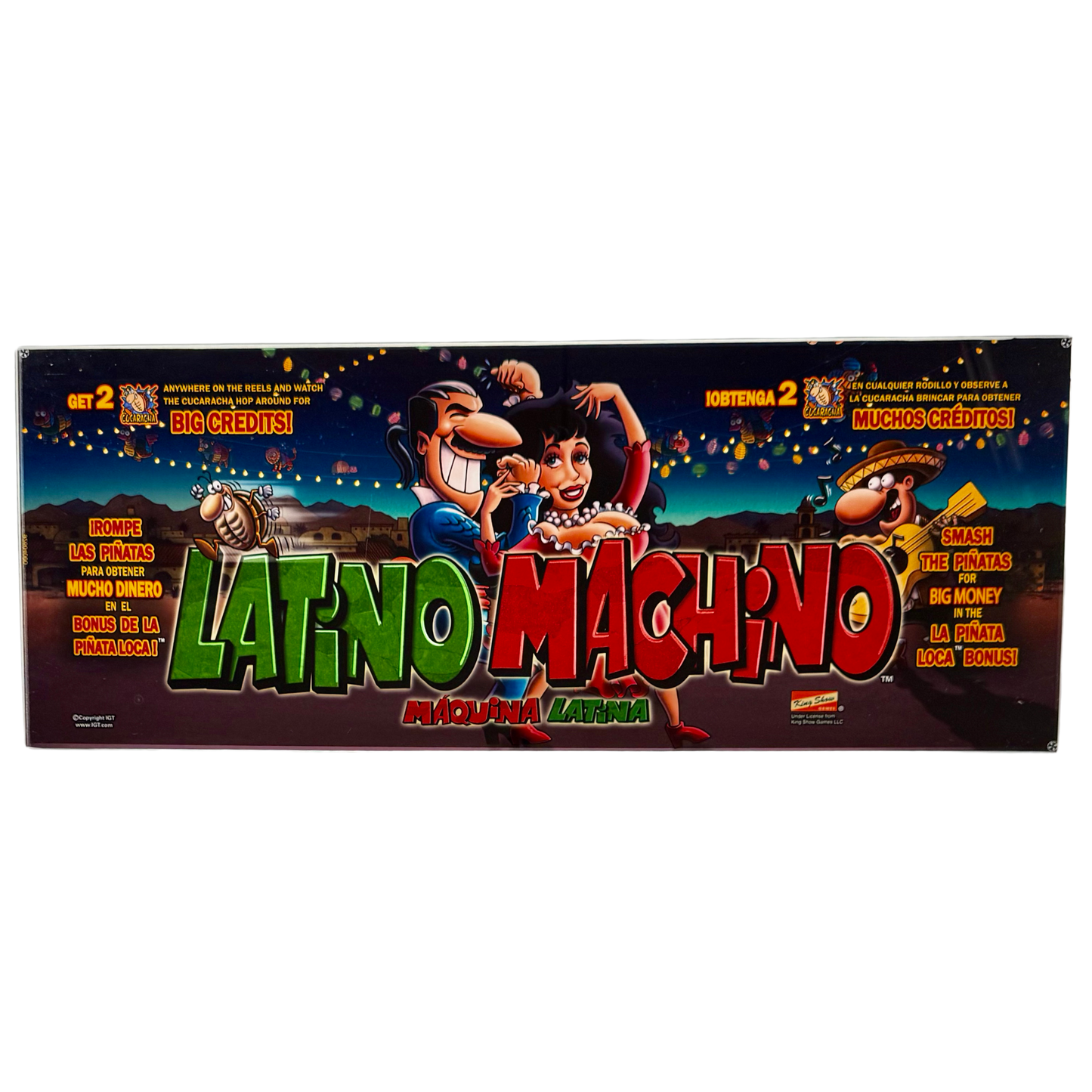 Latino Machino Slot Glass