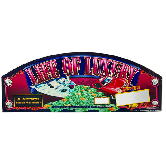 Life Of Luxury Slot Glass