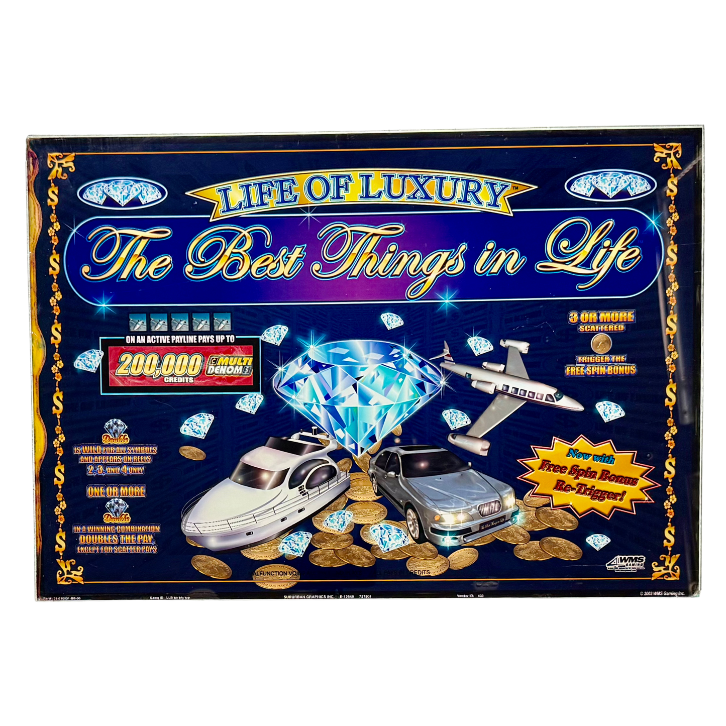 The Best Things In Life Jumbo Slot Glass