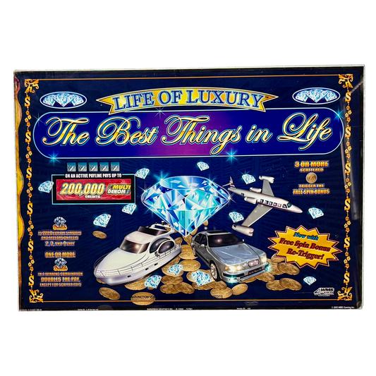 The Best Things In Life Jumbo Slot Glass