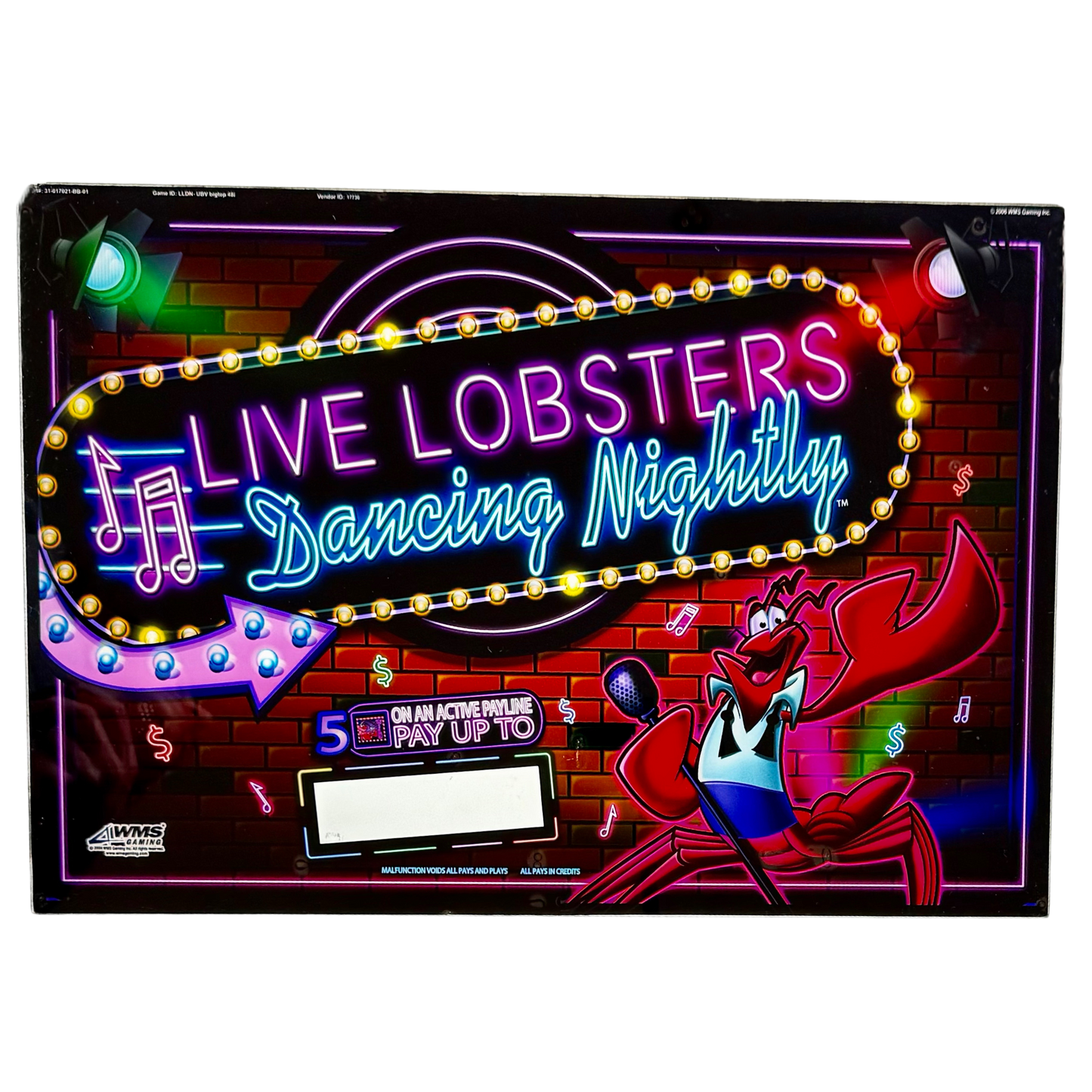 Live Lobsters Jumbo Slot Glass