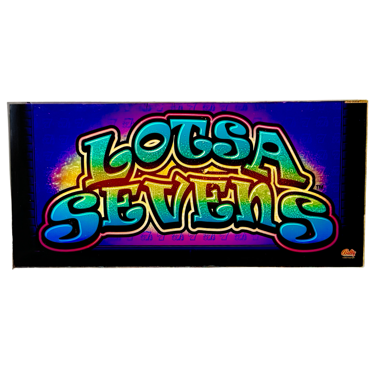 Lotsa Sevens Slot Glass