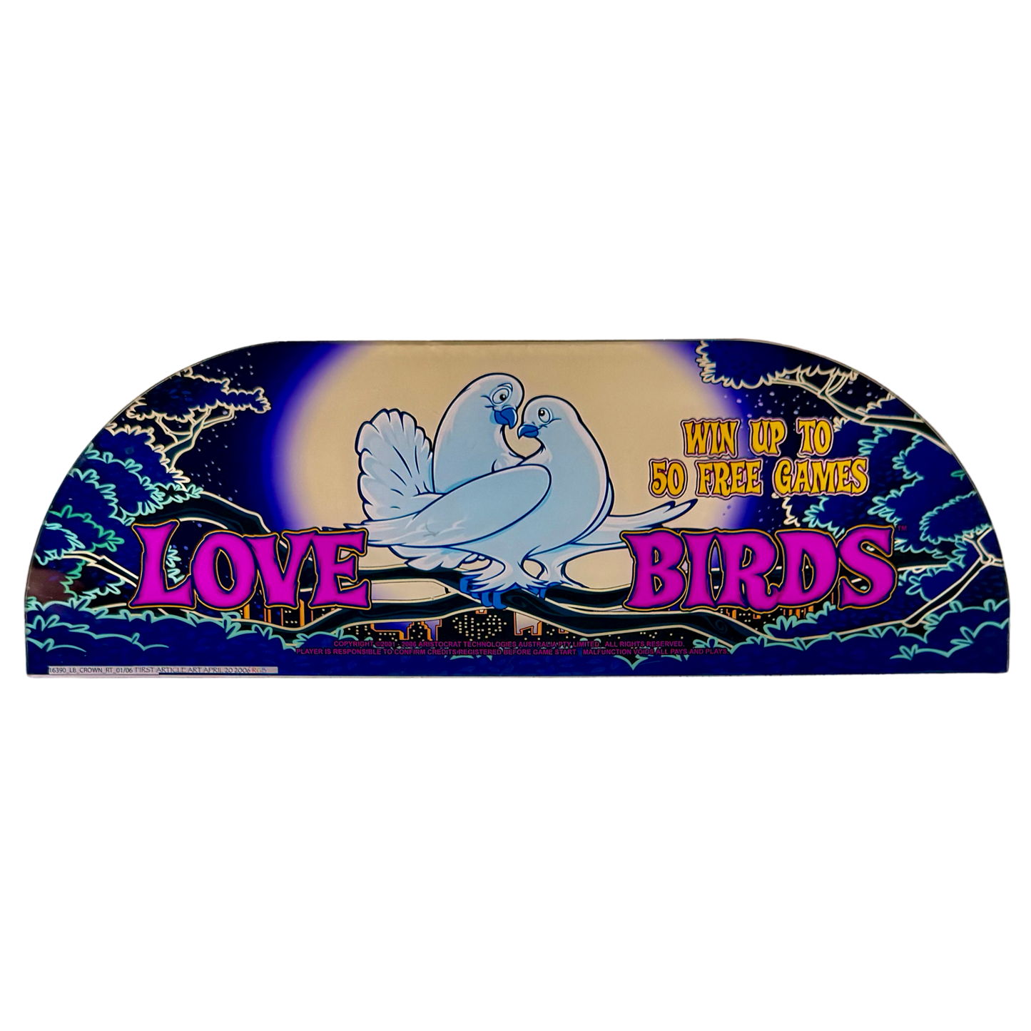 Love Birds Slot Retro Acrylic