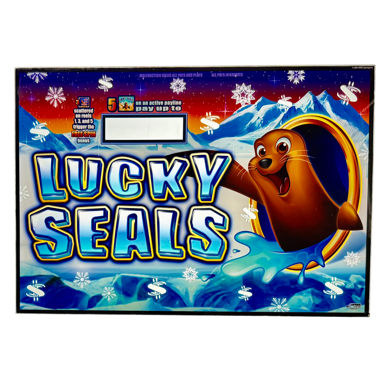Lucky Seals Jumbo Slot Glass