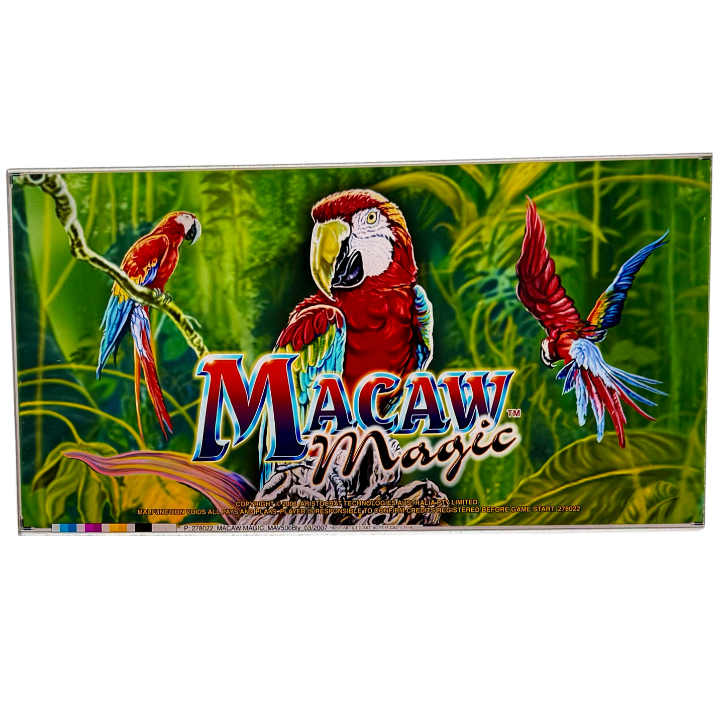 Macaw Magic Slot Retro Acrylic
