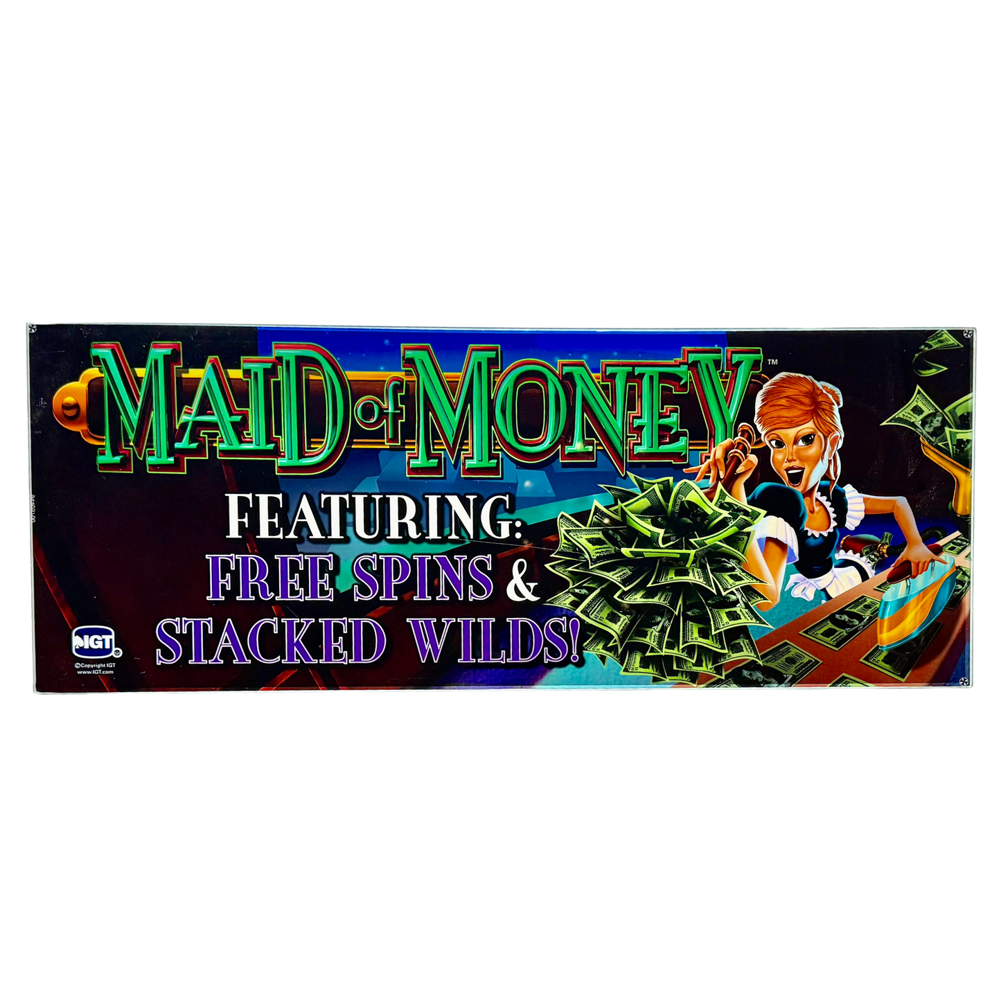 Maid Of Money Slot Glass