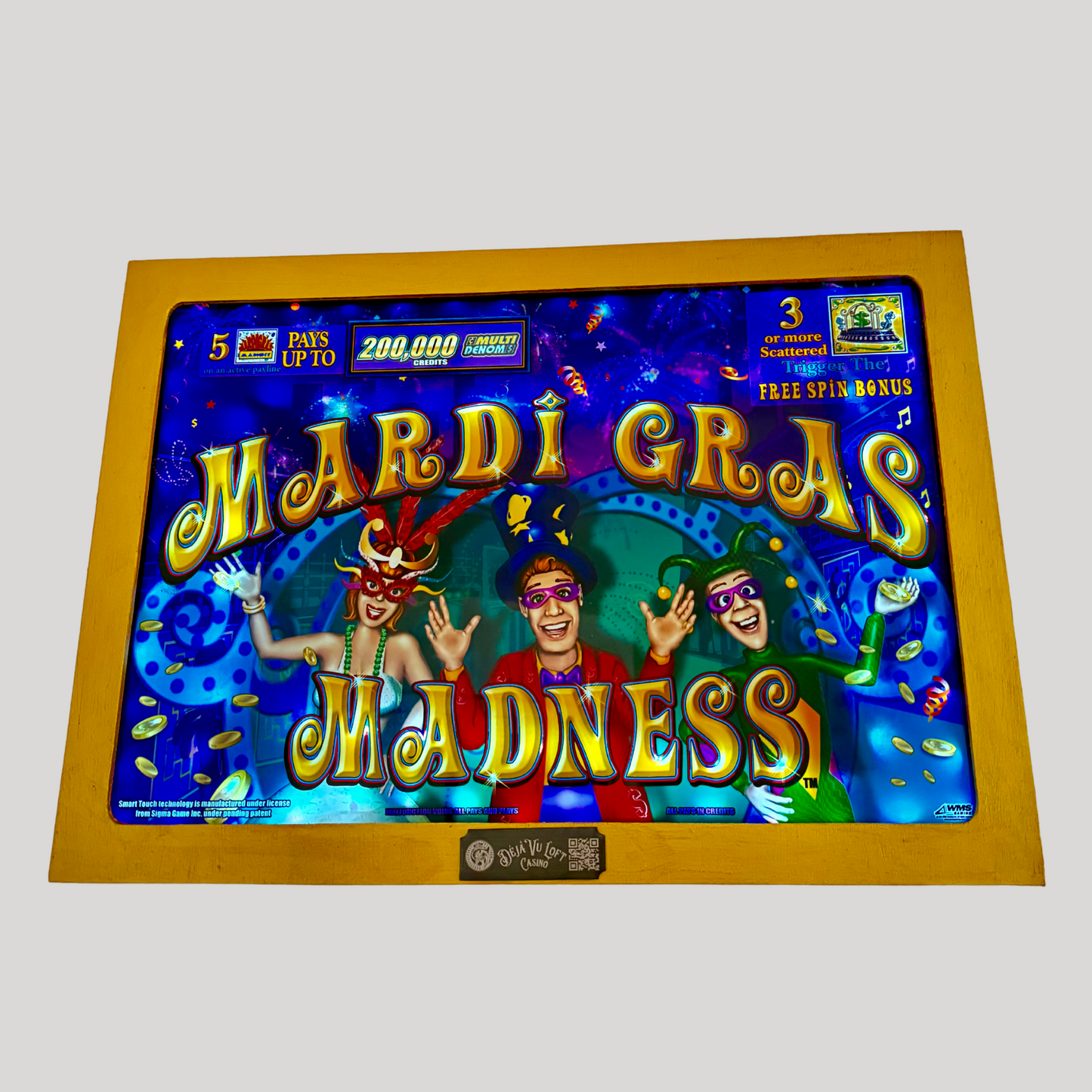 Mardi Gras Madness Jumbo Slot Glass