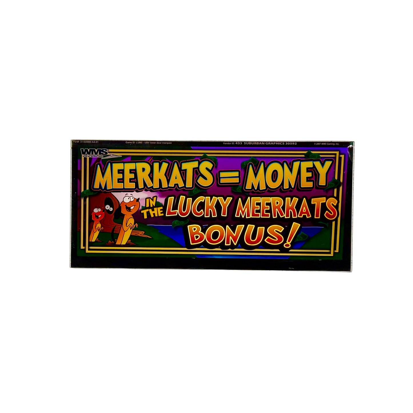 Meerkats Slot Glass