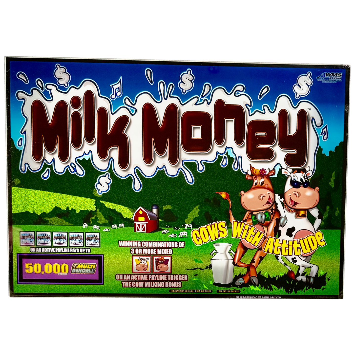 Milk Money Jumbo Slot Glass