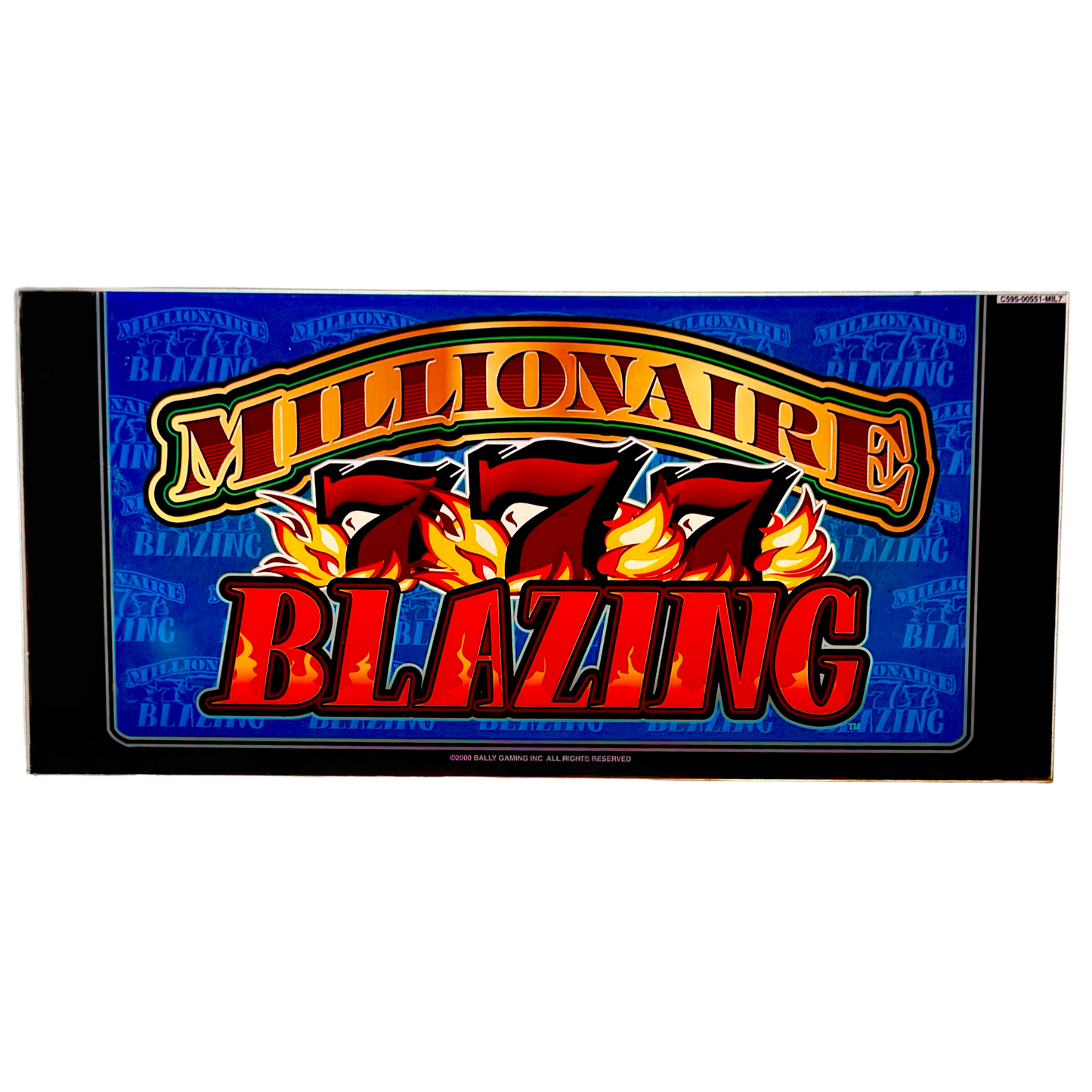 777 Blazing Millionaire Slot Glass