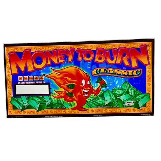 Money To Burn Classic Slot Glass