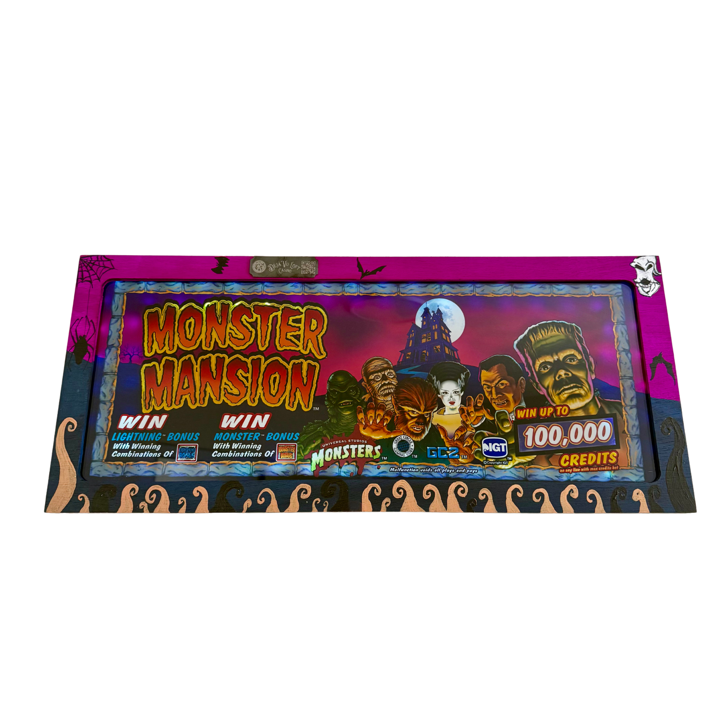 Monster Mansion Slot Glass