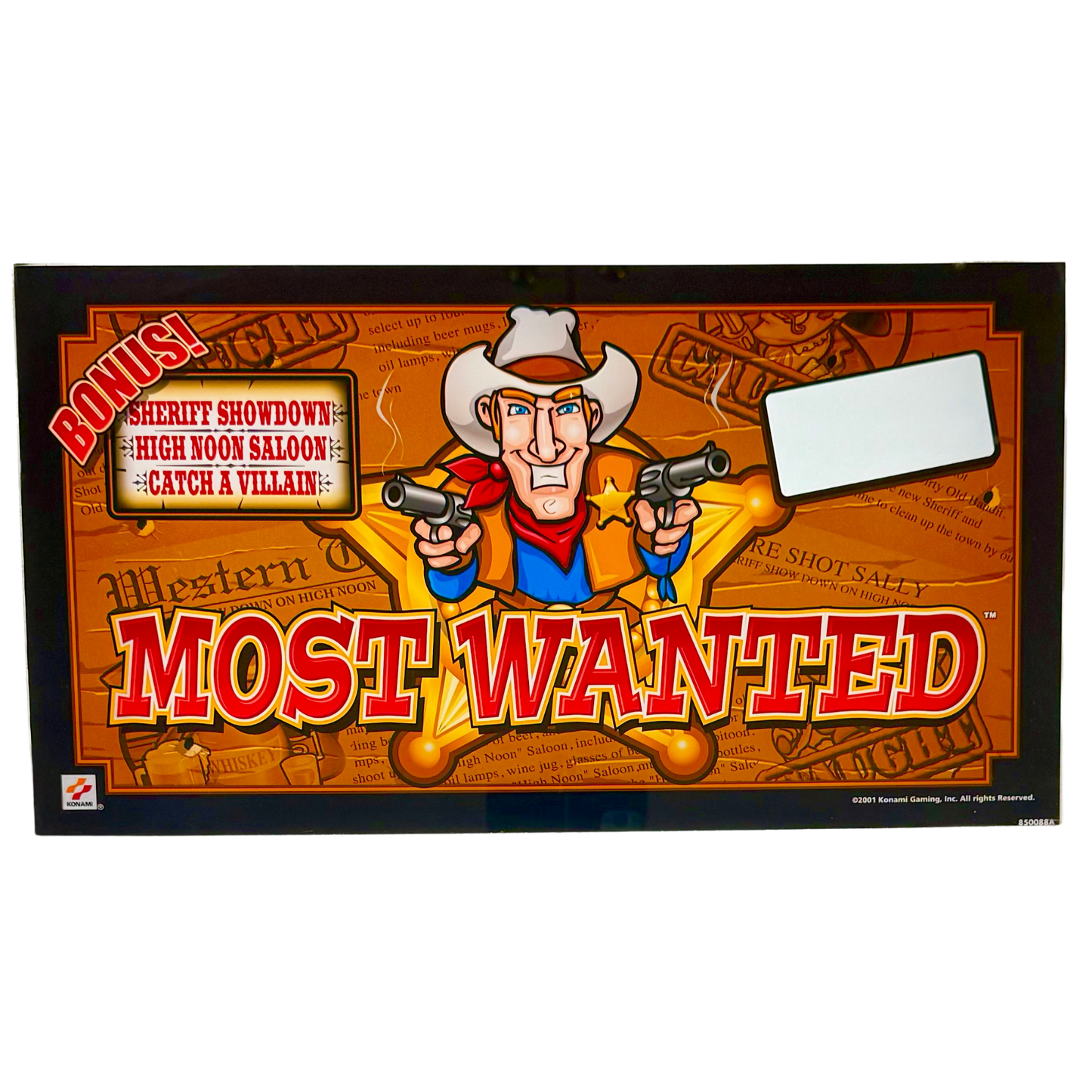 Most Wanted Slot Glass