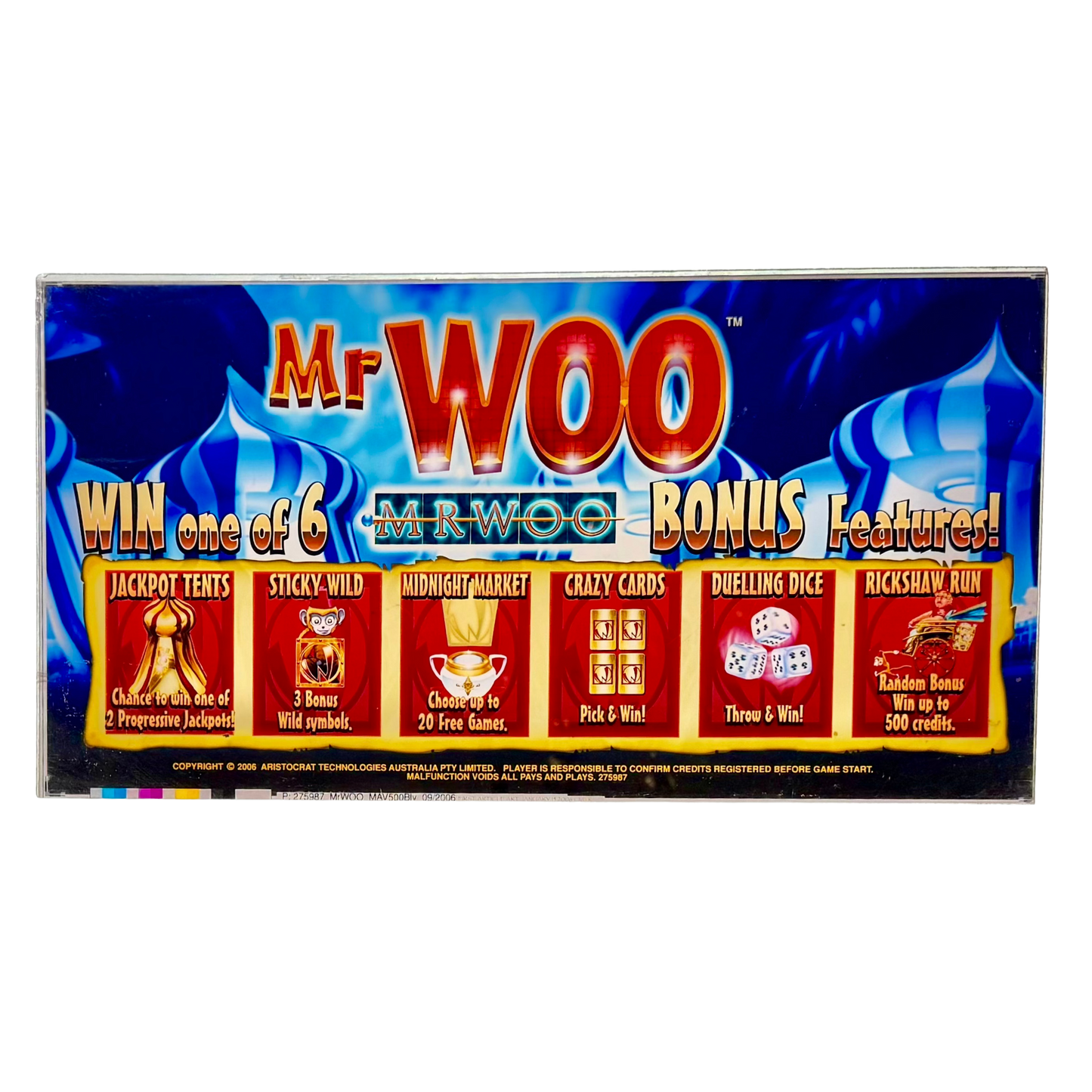 Mr Woo Slot Retro Acrylic
