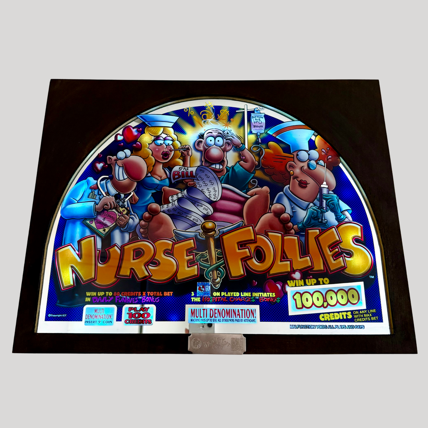 Nurse Follies Jumbo Slot Glass