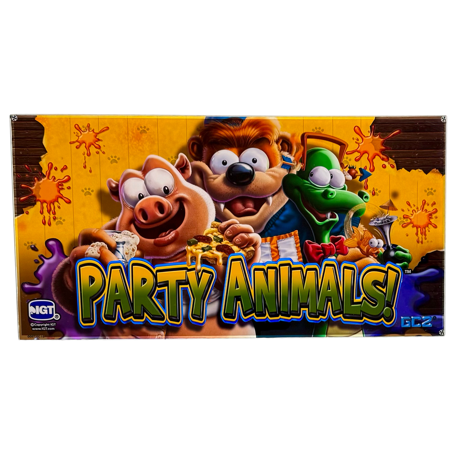 Party Animals! Slot Glass