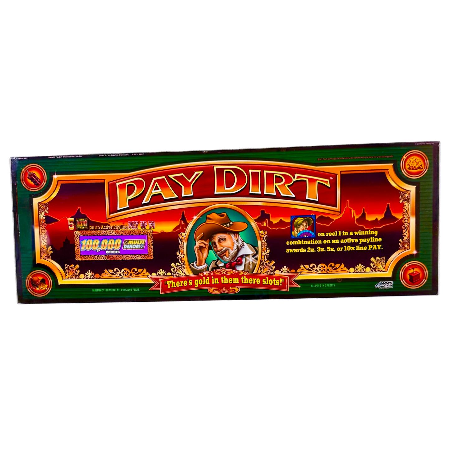 Pay Dirt Slot Glass