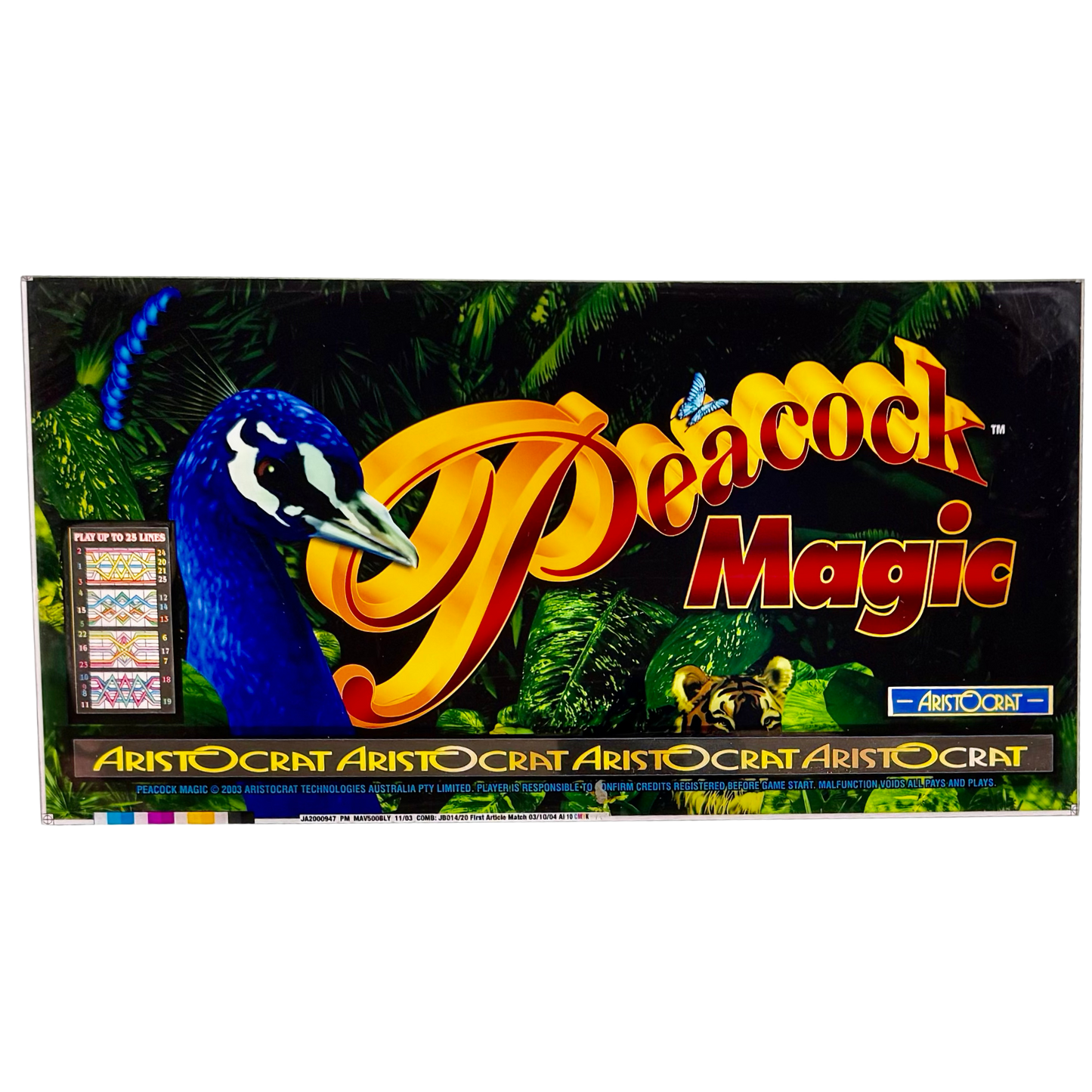Peacock Magic Slot Retro Acrylic