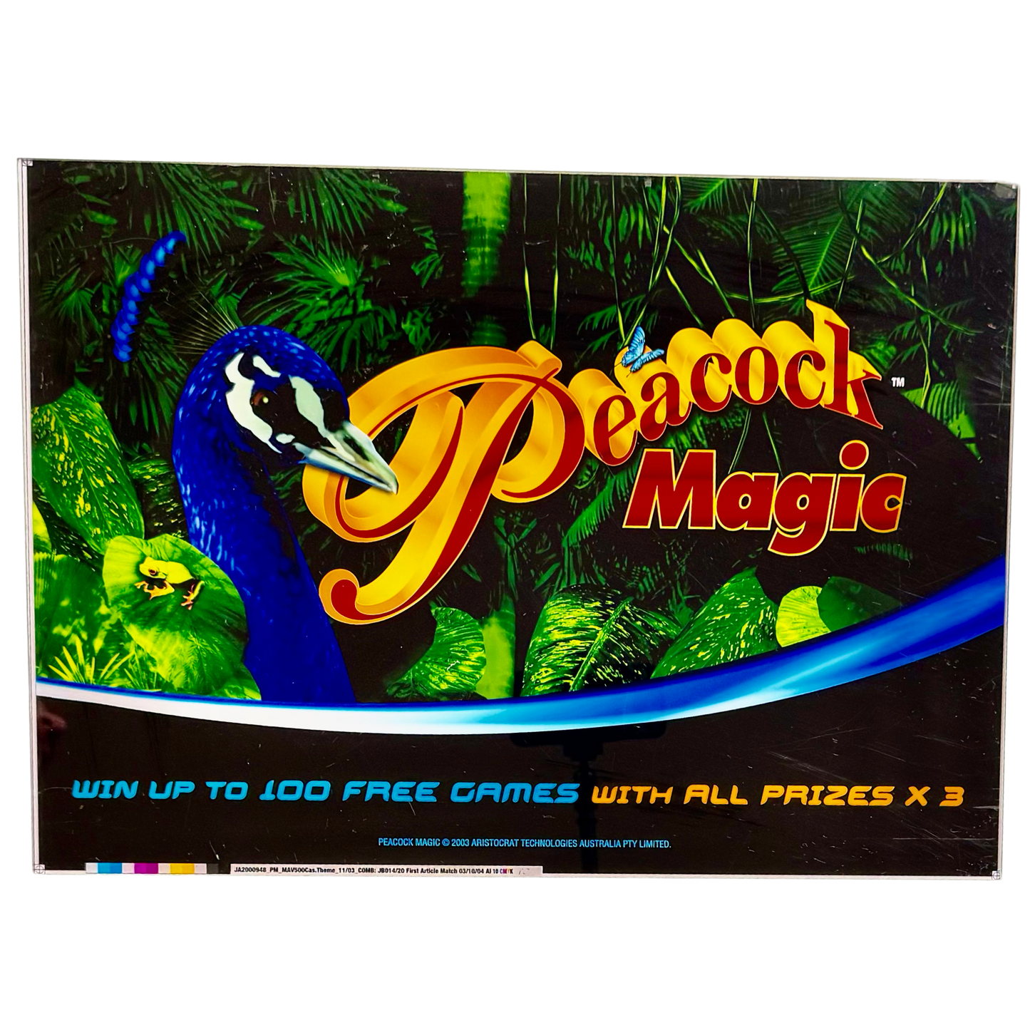Peacock Magic Slot Retro Acrylic