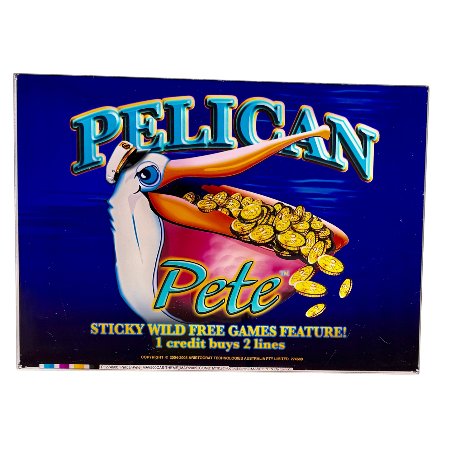 Pelican Pete Slot Retro Acrylic