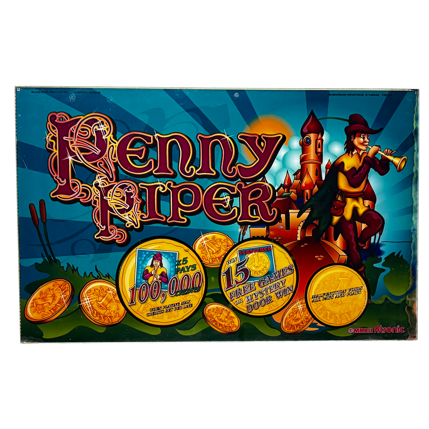Penny Piper Jumbo Slot Glass