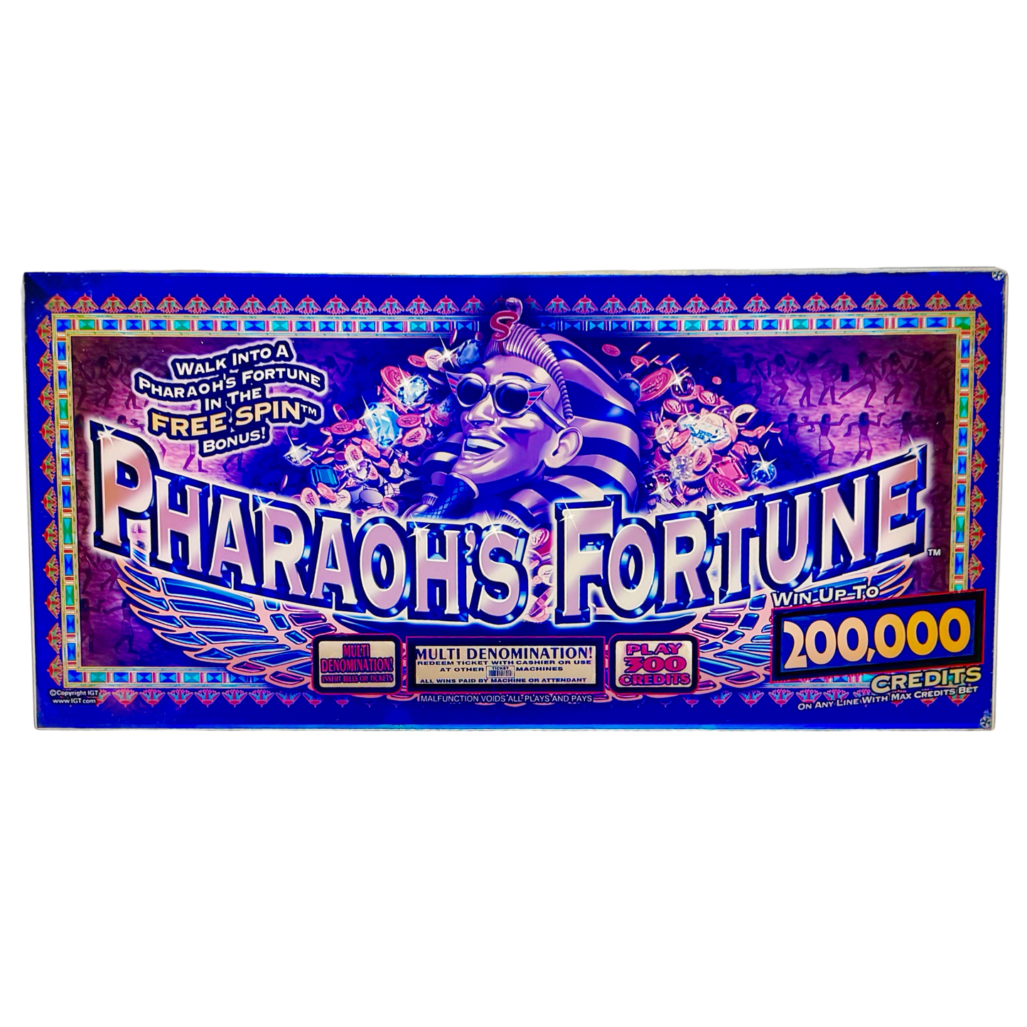 Pharaoh's Fortune Slot Glass