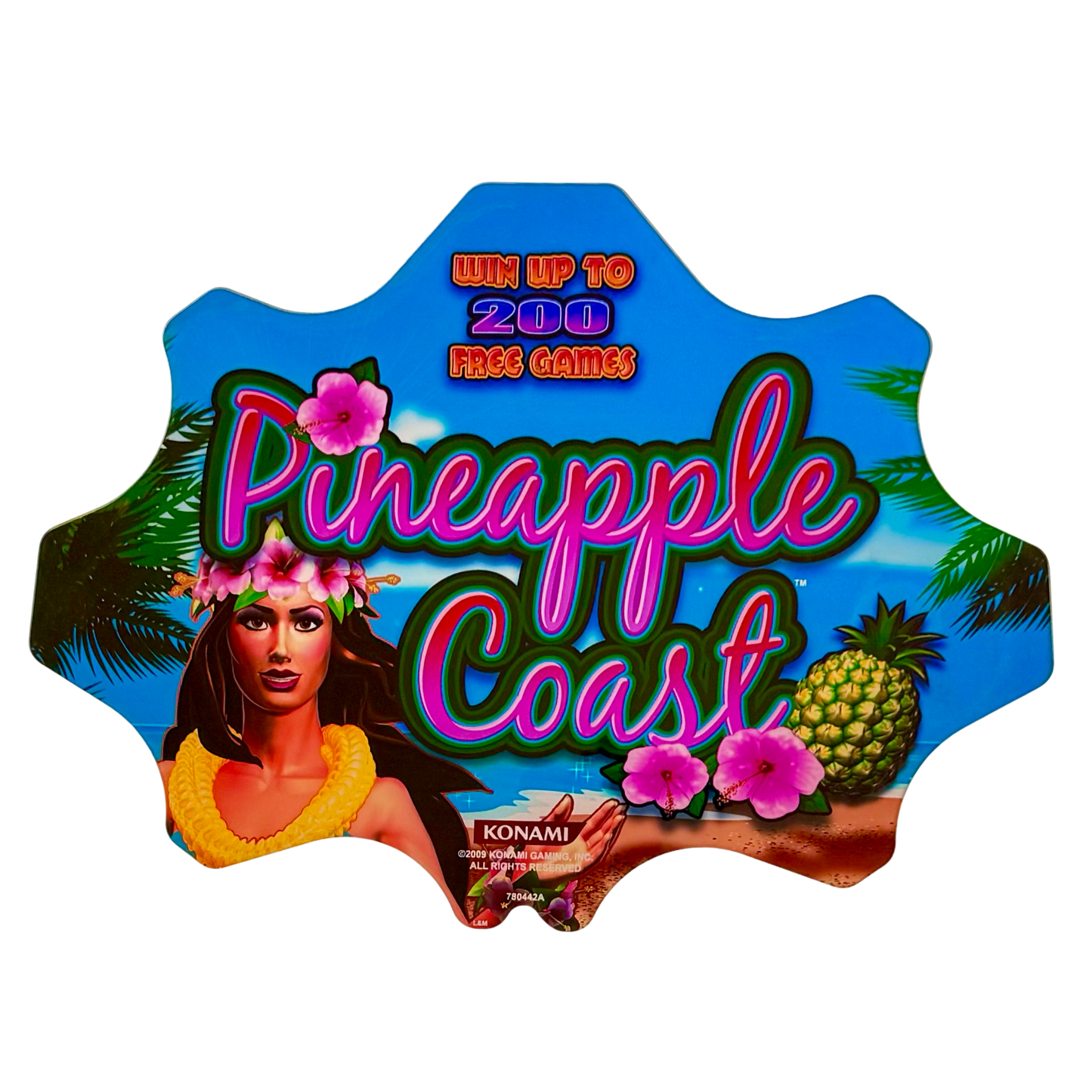 Pineapple Coast Slot Retro Acrylic