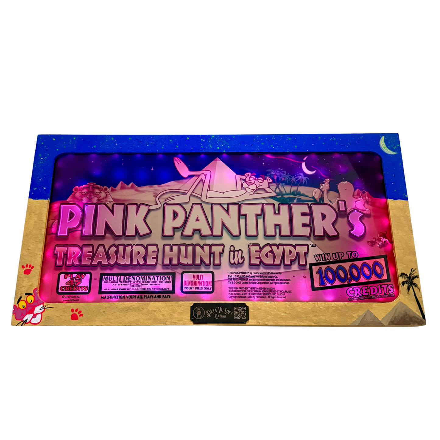 Pink Panther Slot Glass