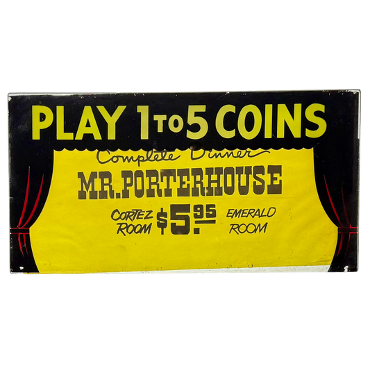 El Cortez Mr. Porterhouse Slot Glass