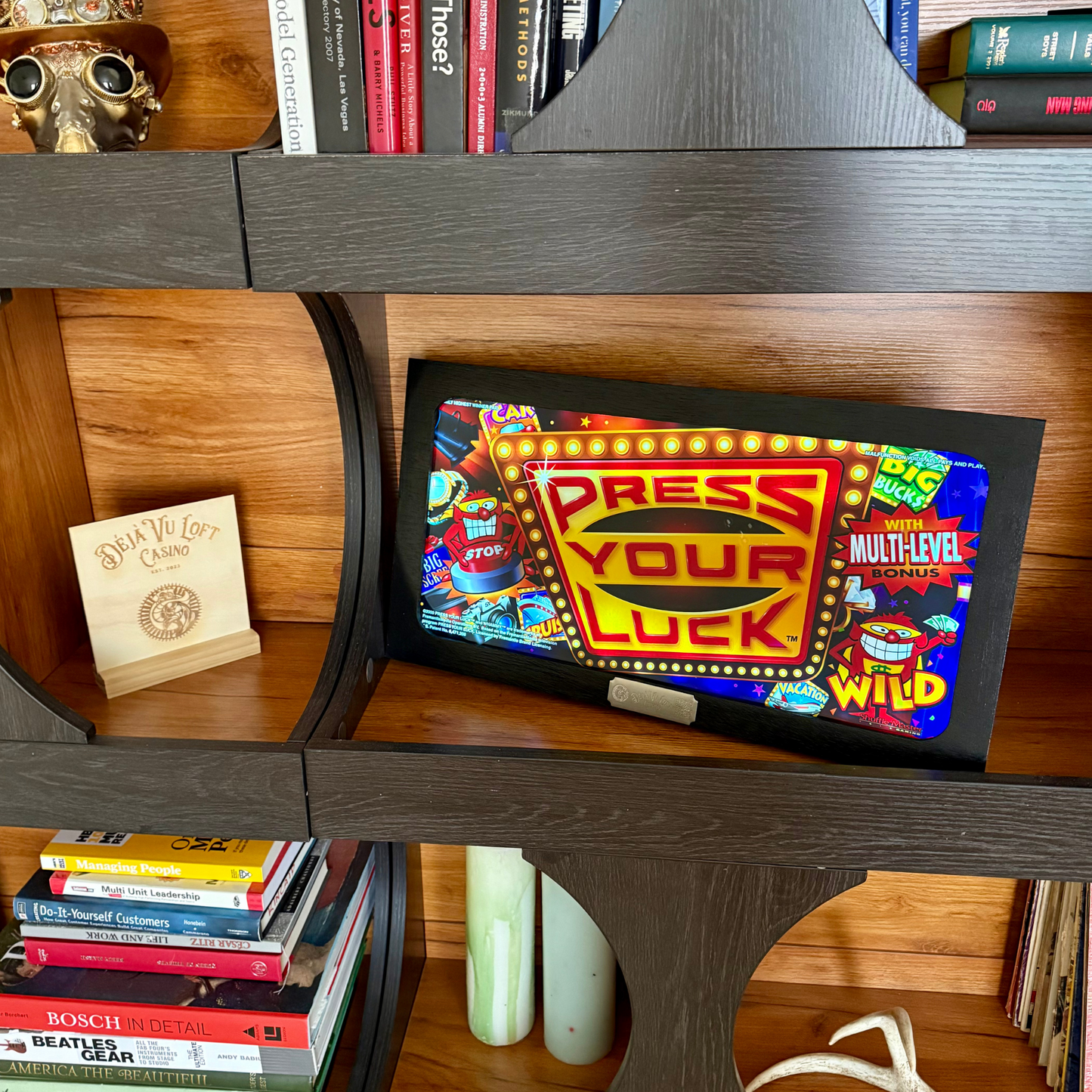 Press Your Luck Slot Glass